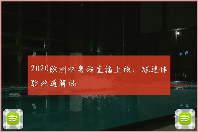 2020欧洲杯粤语直播上线,球迷体验地道解说