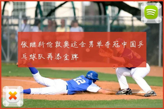 张继科伦敦奥运会男单夺冠中国乒乓球队再添金牌