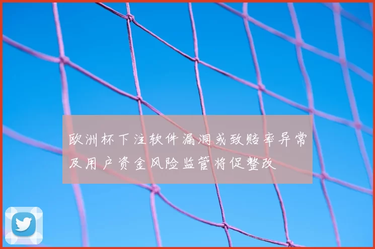 欧洲杯下注软件漏洞或致赔率异常及用户资金风险监管将促整改