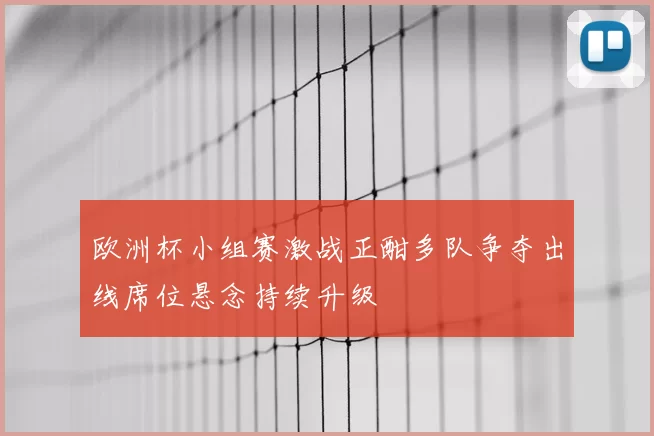 欧洲杯小组赛激战正酣多队争夺出线席位悬念持续升级