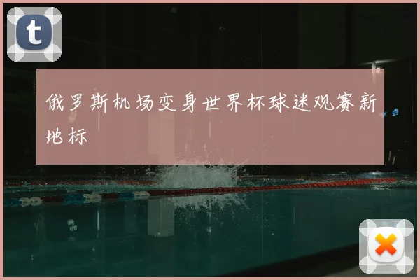 俄罗斯机场变身世界杯球迷观赛新地标